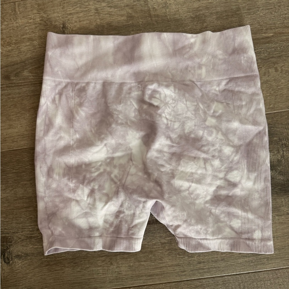 Chloe Lavender Tie-Dye Bike Shorts